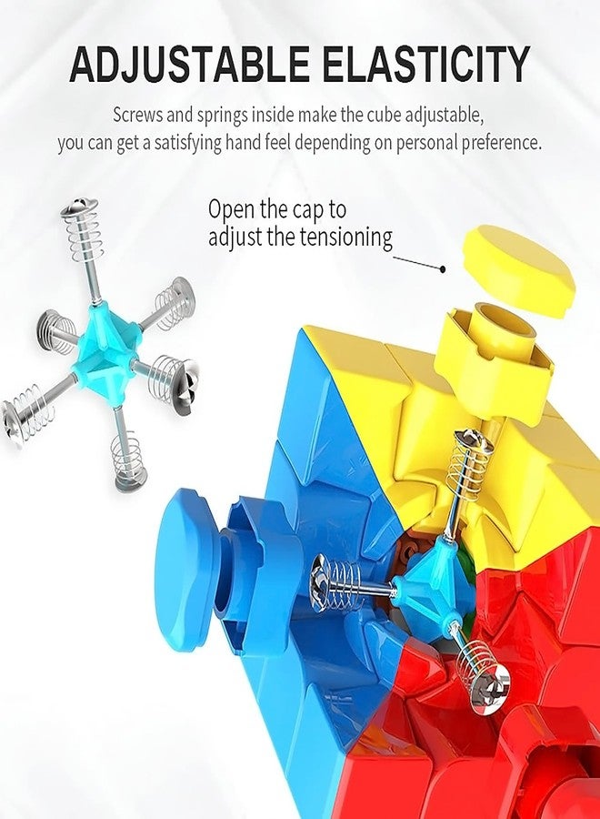 CFMOUR Speed Cube 3x3x3 - Moyu Meilong 3C, Stickerless Magic Cube 3x3, Fast Smooth Turning Vivid Colour 3D Puzzle Brain Toy Travel Games, Turns Quicker Than Original - Image 2